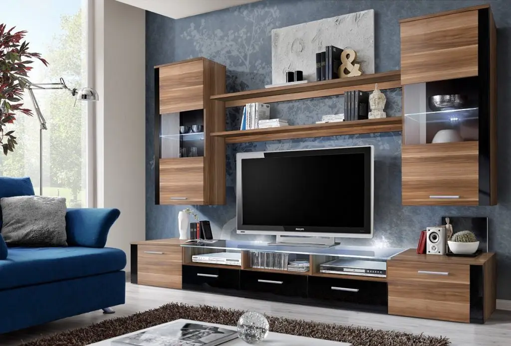 Large Modern TV Entertainment Unit With LED Lighting and Drawers For Storage 1024x694 1