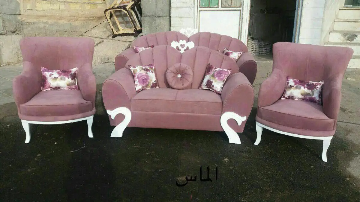 Purple diamond seven seater sofa 2
