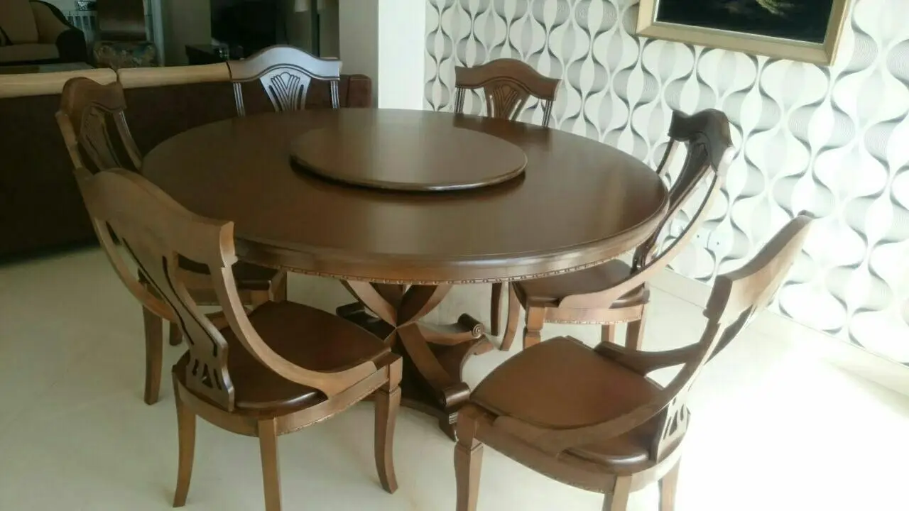 dining table and brown wooden chair