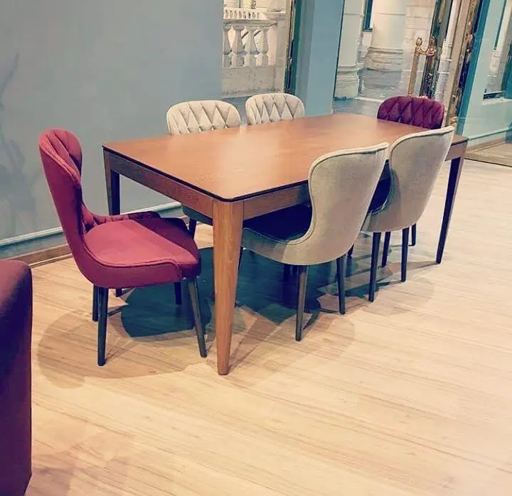 dining table and chair model turkish