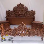 negin design bed service with red wood 1
