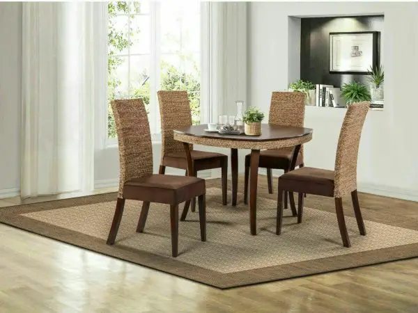 orang table and dining table