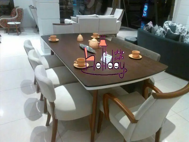 silver dining table