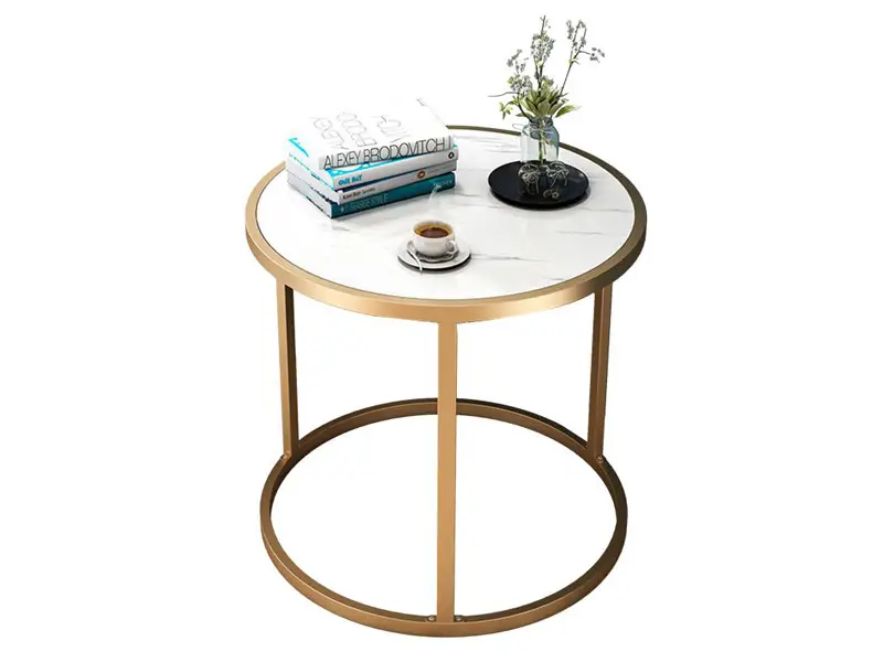 honey tea table small round coffee table marble