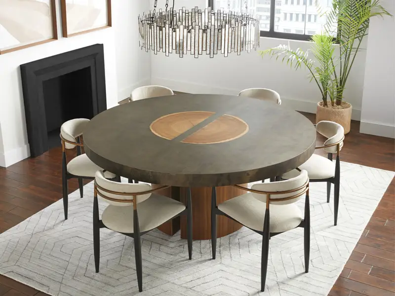 round dining table acacius