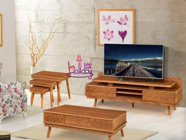 1 TV table set and furniture front Laser model