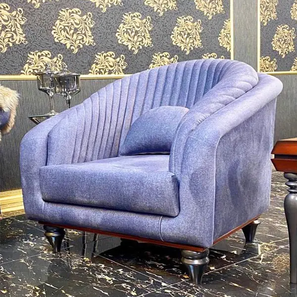 A sample of Diana sofa violet color