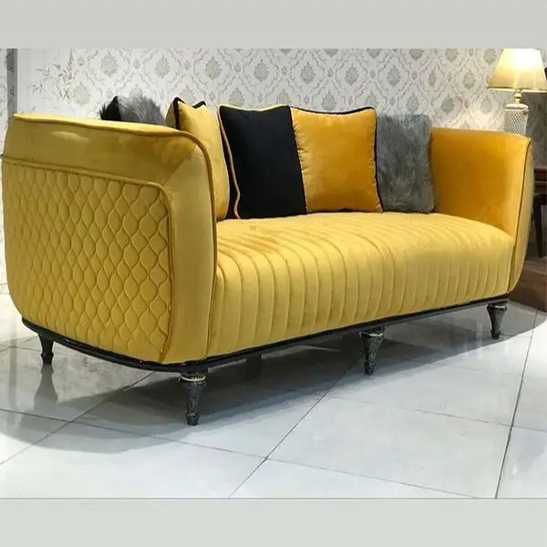 A sample of Diana sofa yellow color