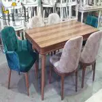 Sliding dining table code 615 and chair code 116