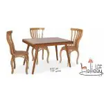 dining table and chairs codes 616 and 117 brown 1