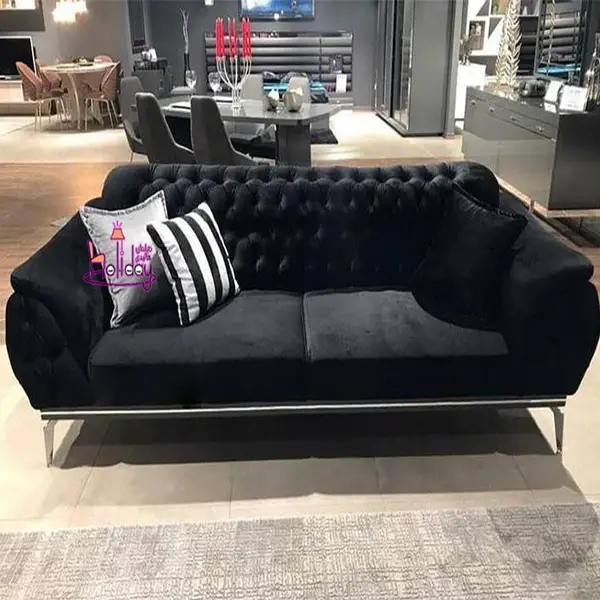 A sample of Patrice sofa design of black color