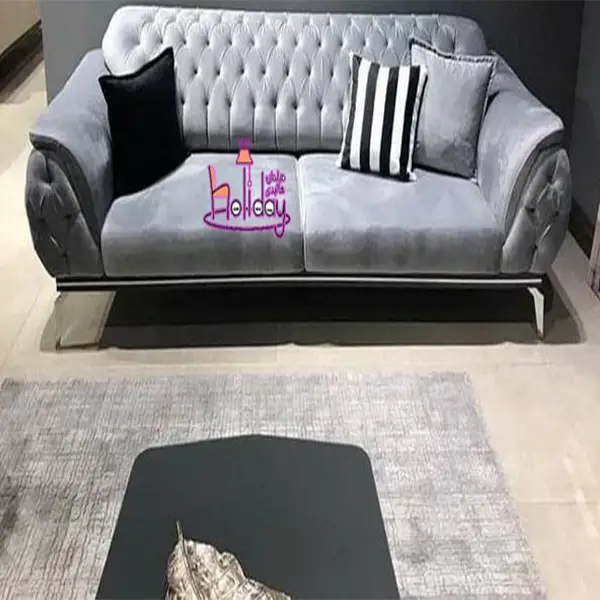 A sample of Patrice sofa special dark gray color