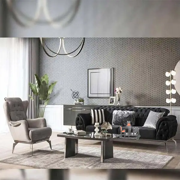 A sample of Patrice sofa special white color