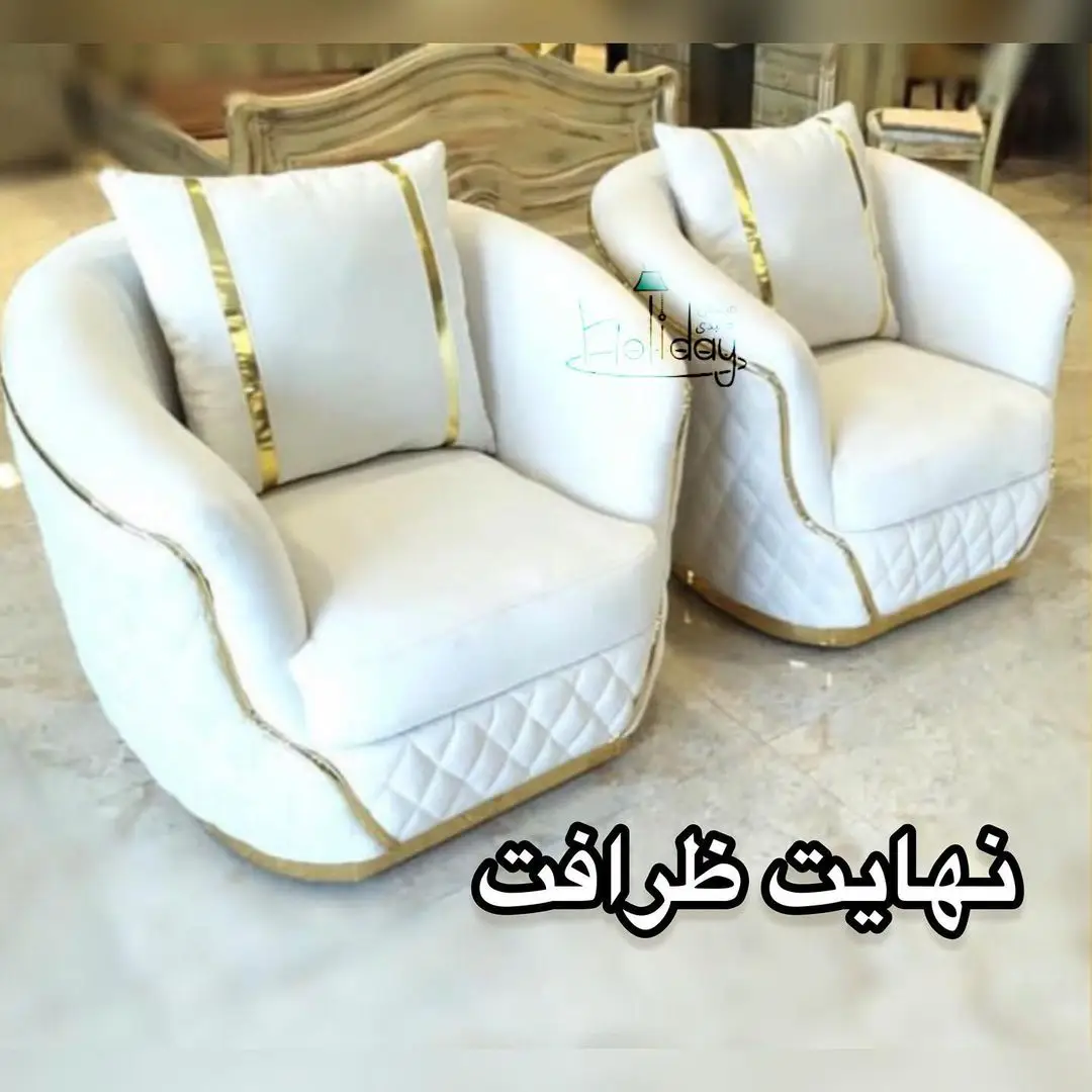An example Venus model of the holiday sofa white color Luxury design