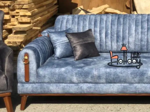 Enzo sofa for 8 people blue