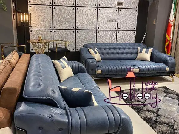 Tarus sofa for 8 people dark blue