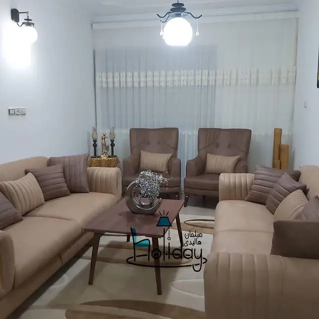 An example Farial model of the holiday sofa in Cream color From factory to home 1