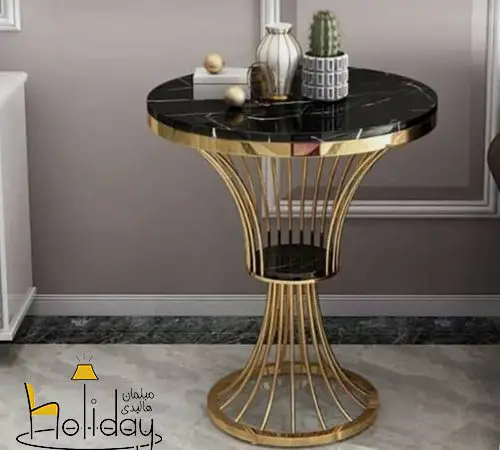 Decorative table model delsa black