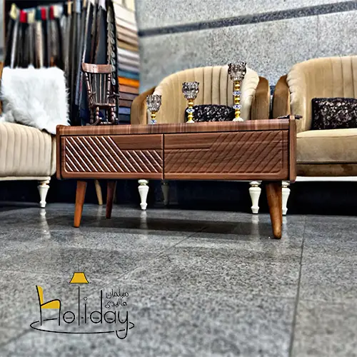Diba model sofa brown table
