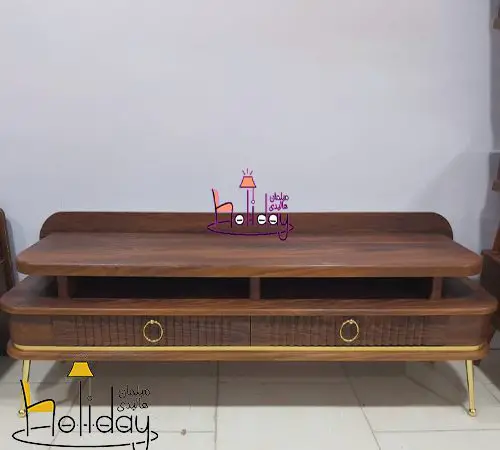 tv table model shell brown