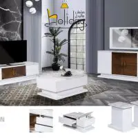 Mirror and console set TV table and Karen model sofa table