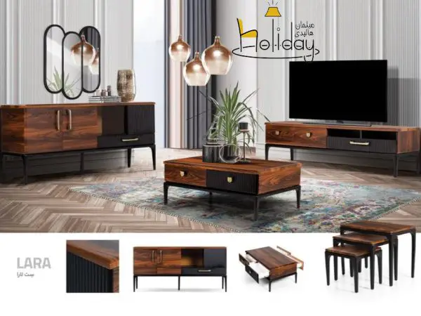 Mirror and console set TV table and Lara model sofa table