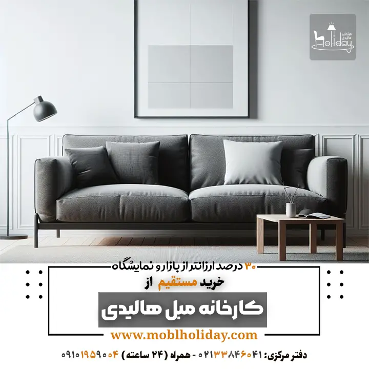 minimal Black and gray sofa