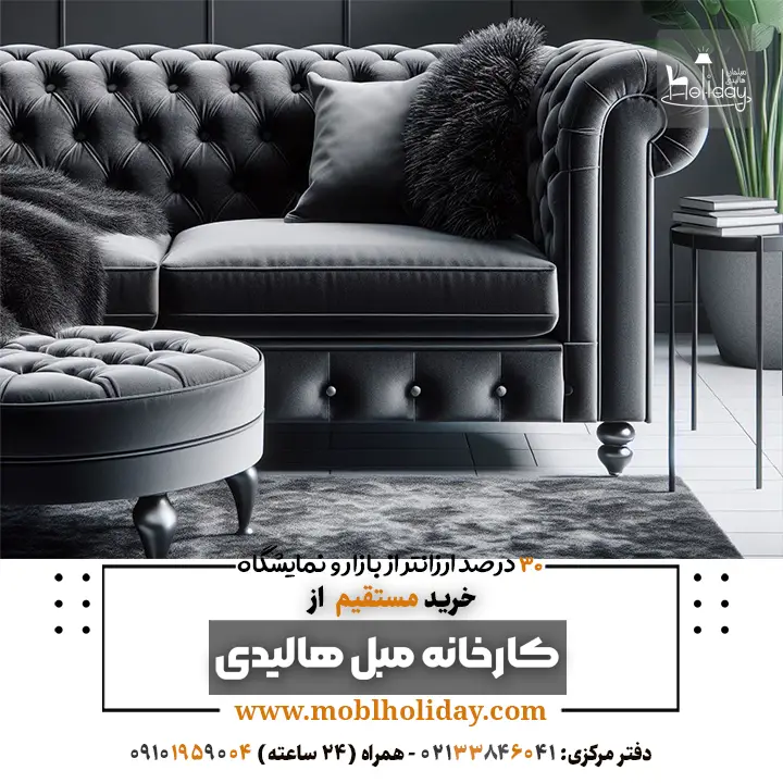 sofa Black and gray Chester