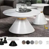 herami table in front of the sofa