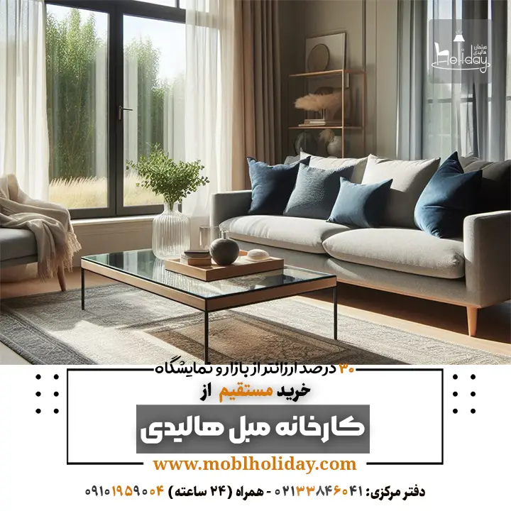 minimal sofa gray navy color